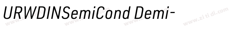 URWDINSemiCond Demi字体转换